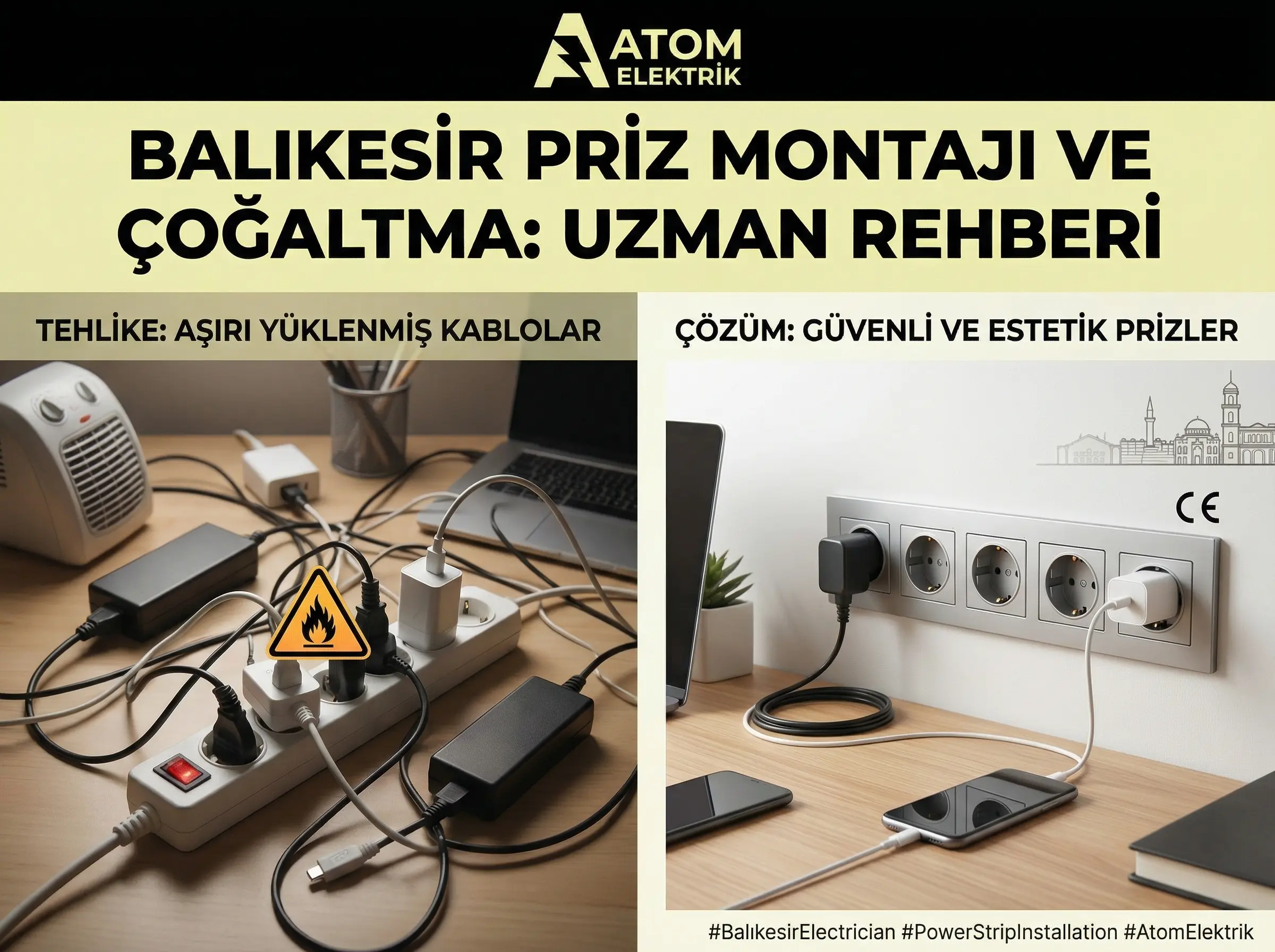 Balıkesir Priz Montajı ve Uzatma: Doğru Yöntem ve Güvenlik